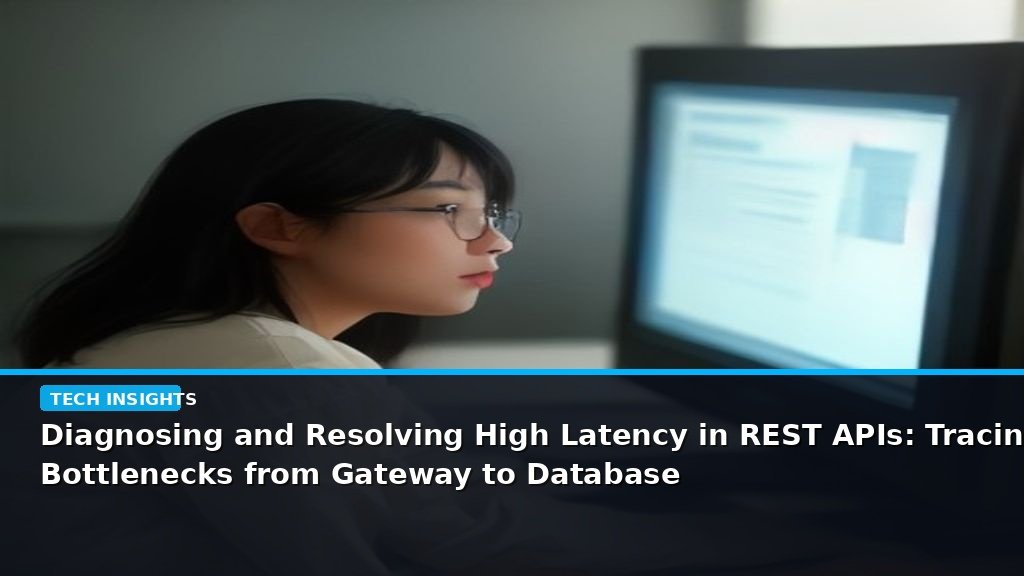 Diagnosing and Resolving High Latency in REST APIs: Tracing Bottlenecks from Gateway to Database - editorial cover photograph