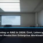 LLM Fine-Tuning vs RAG in 2026: Cost, Latency, and Accuracy Trade-offs for Production Enterprise Workloads - editorial cover photograph