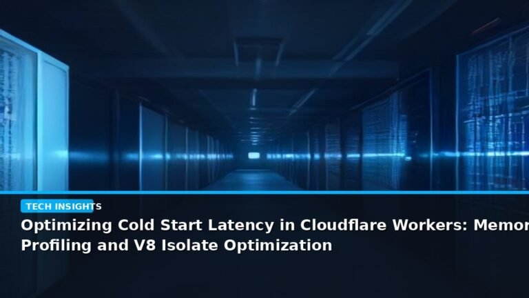 Optimizing Cold Start Latency in Cloudflare Workers: Memory Profiling and V8 Isolate Optimization - editorial cover photograph