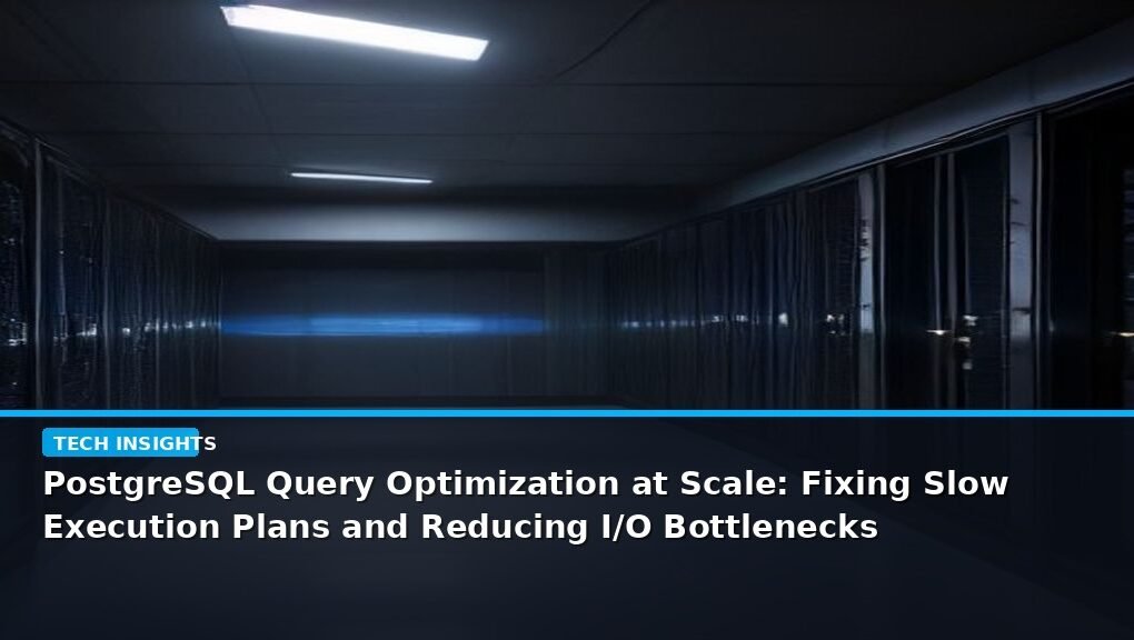 PostgreSQL Query Optimization at Scale: Fixing Slow Execution Plans and Reducing I/O Bottlenecks - editorial cover photograph