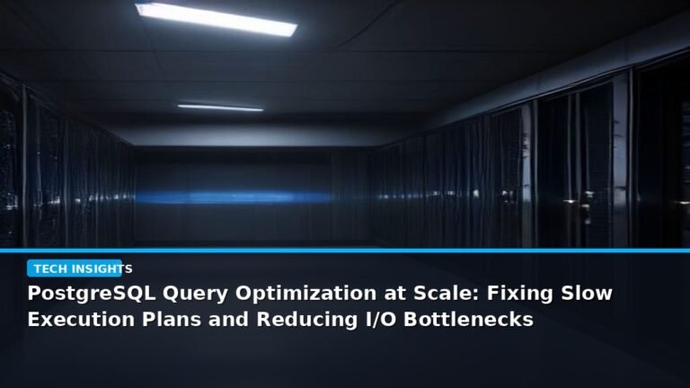 PostgreSQL Query Optimization at Scale: Fixing Slow Execution Plans and Reducing I/O Bottlenecks - editorial cover photograph