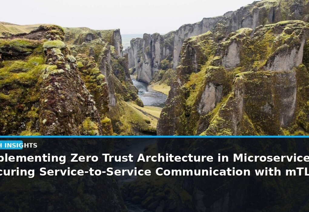 Implementing Zero Trust Architecture in Microservices: Securing Service-to-Service Communication with mTLS and SPIFFE/SPIRE - editorial cover photograph