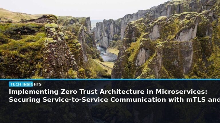 Implementing Zero Trust Architecture in Microservices: Securing Service-to-Service Communication with mTLS and SPIFFE/SPIRE - editorial cover photograph