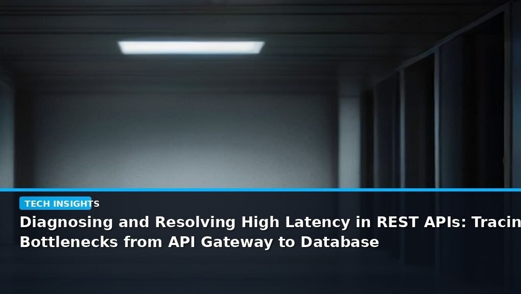 Diagnosing and Resolving High Latency in REST APIs: Tracing Bottlenecks from API Gateway to Database - editorial cover photograph
