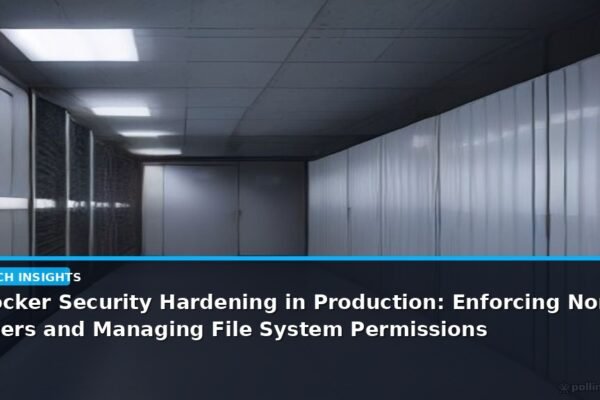 Docker Security Hardening in Production: Enforcing Non-Root Users and Managing File System Permissions