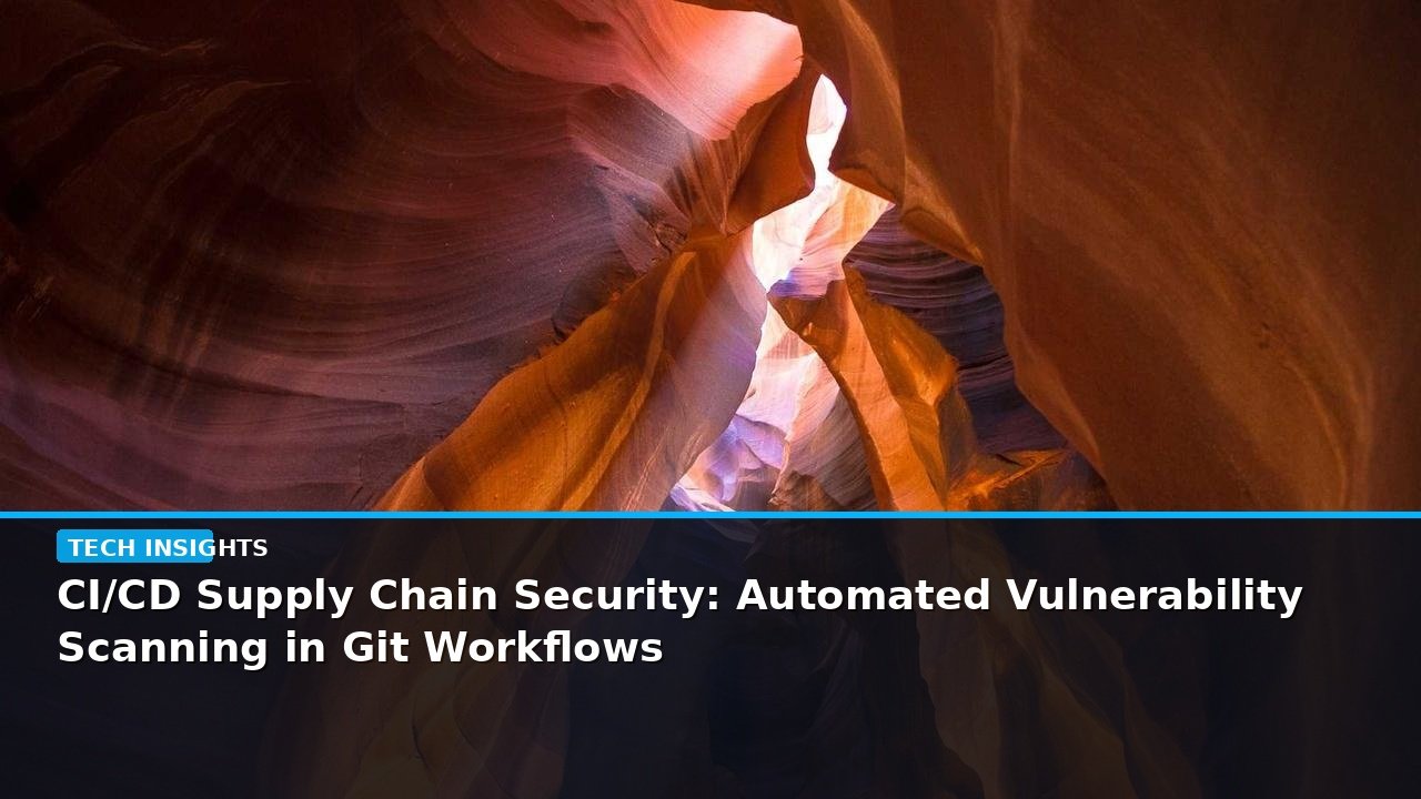 CI/CD Supply Chain Security: Automated Vulnerability Scanning in Git Workflows - editorial cover photograph