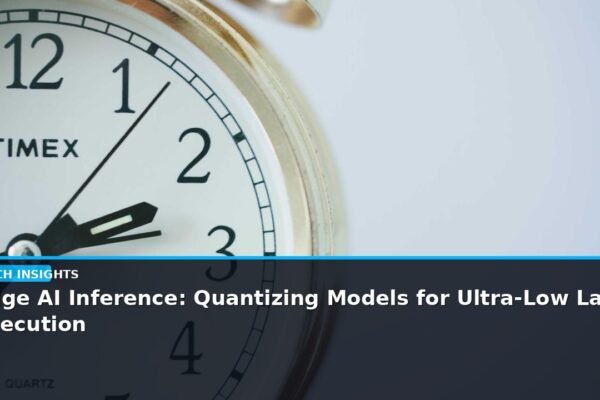 Edge AI Inference: Quantizing Models for Ultra-Low Latency Execution