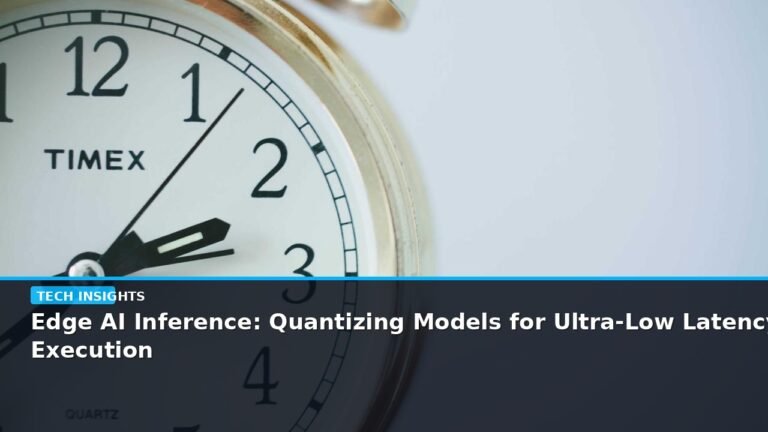 Edge AI Inference: Quantizing Models for Ultra-Low Latency Execution - editorial cover photograph