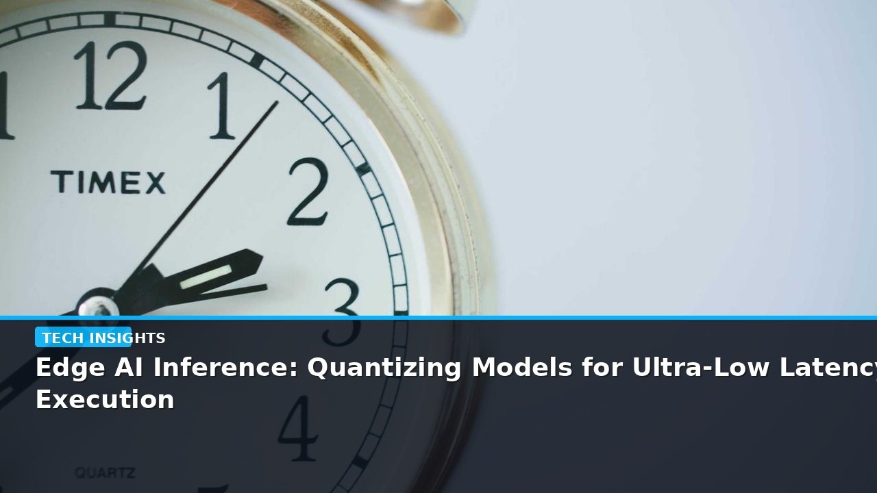 Edge AI Inference: Quantizing Models for Ultra-Low Latency Execution - editorial cover photograph