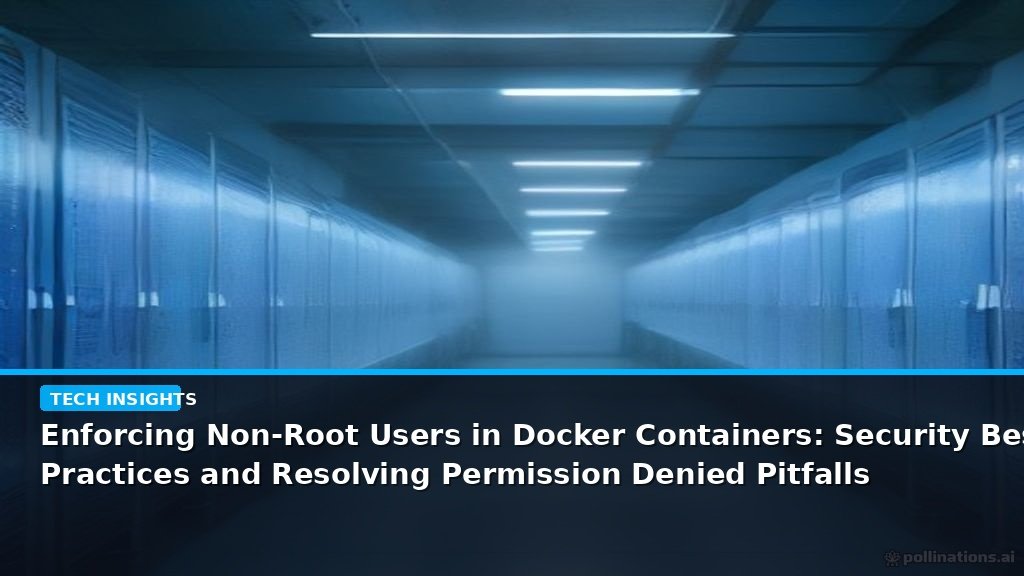 Enforcing Non-Root Users in Docker Containers: Security Best Practices and Resolving Permission Denied Pitfalls - editorial cover photograph