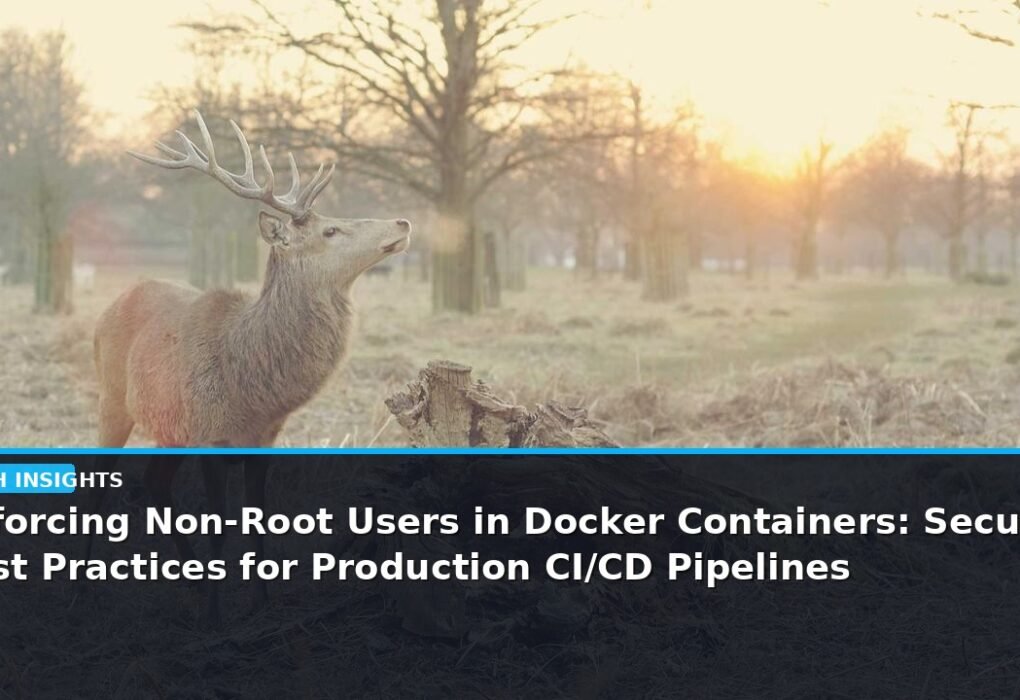 Enforcing Non-Root Users in Docker Containers: Security Best Practices for Production CI/CD Pipelines - editorial cover photograph