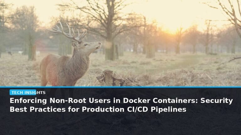 Enforcing Non-Root Users in Docker Containers: Security Best Practices for Production CI/CD Pipelines - editorial cover photograph