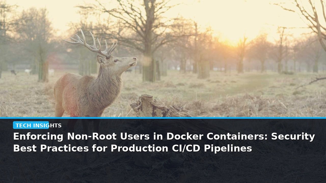 Enforcing Non-Root Users in Docker Containers: Security Best Practices for Production CI/CD Pipelines - editorial cover photograph