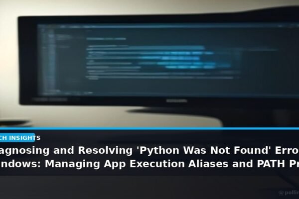 Diagnosing and Resolving ‘Python Was Not Found’ Errors in Windows: Managing App Execution Aliases and PATH Precedence