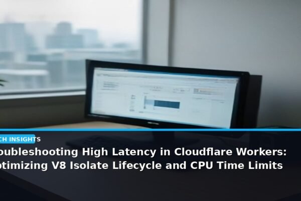 Troubleshooting High Latency in Cloudflare Workers: Optimizing V8 Isolate Lifecycle and CPU Time Limits