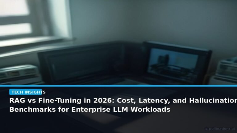 RAG vs Fine-Tuning in 2026: Cost, Latency, and Hallucination Benchmarks for Enterprise LLM Workloads - editorial cover photograph