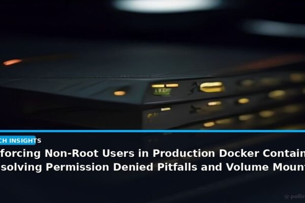 Enforcing Non-Root Users in Production Docker Containers: Resolving Permission Denied Pitfalls and Volume Mounting Conflicts