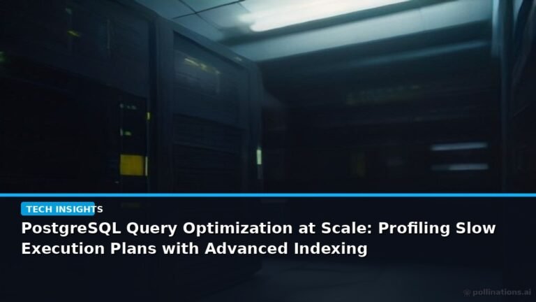 PostgreSQL Query Optimization at Scale: Profiling Slow Execution Plans with Advanced Indexing - editorial cover photograph