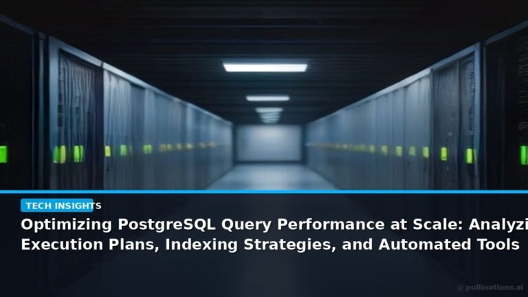 Optimizing PostgreSQL Query Performance at Scale: Analyzing Execution Plans, Indexing Strategies, and Automated Tools - editorial cover photograph