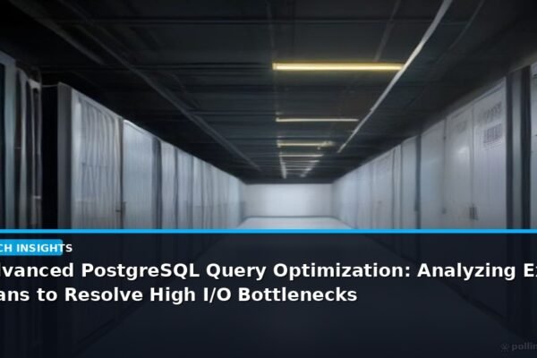 Advanced PostgreSQL Query Optimization: Analyzing Execution Plans to Resolve High I/O Bottlenecks
