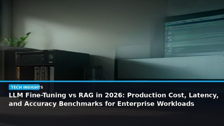 LLM Fine-Tuning vs RAG in 2026: Production Cost, Latency, and Accuracy Benchmarks for Enterprise Workloads - editorial cover photograph
