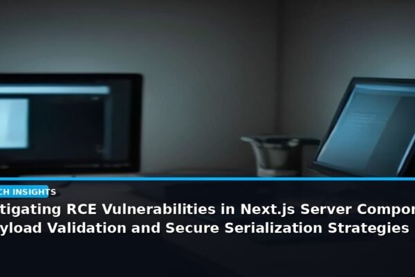 Mitigating RCE Vulnerabilities in Next.js Server Components: Payload Validation and Secure Serialization Strategies