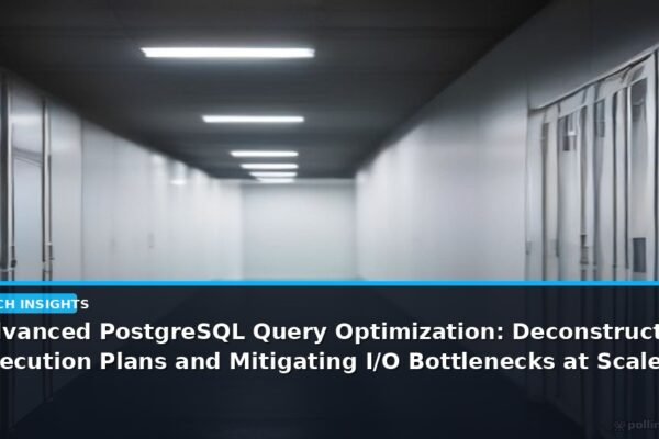 Advanced PostgreSQL Query Optimization: Deconstructing Execution Plans and Mitigating I/O Bottlenecks at Scale