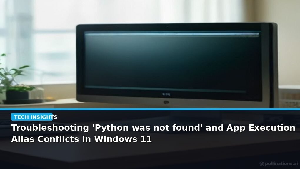 Troubleshooting 'Python was not found' and App Execution Alias Conflicts in Windows 11 - editorial cover photograph