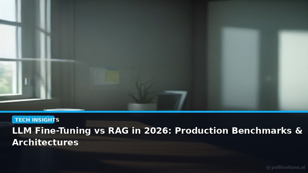 LLM Fine-Tuning vs RAG in 2026: Production Benchmarks & Architectures - editorial cover photograph