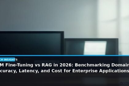 LLM Fine-Tuning vs RAG in 2026: Benchmarking Domain Accuracy, Latency, and Cost for Enterprise Applications - editorial cover photograph