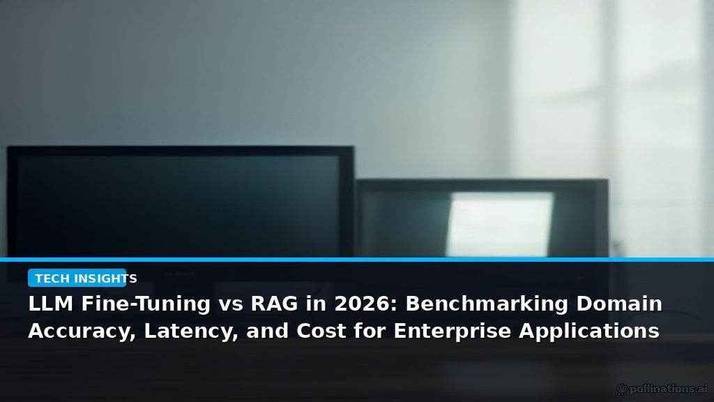 LLM Fine-Tuning vs RAG in 2026: Benchmarking Domain Accuracy, Latency, and Cost for Enterprise Applications - editorial cover photograph