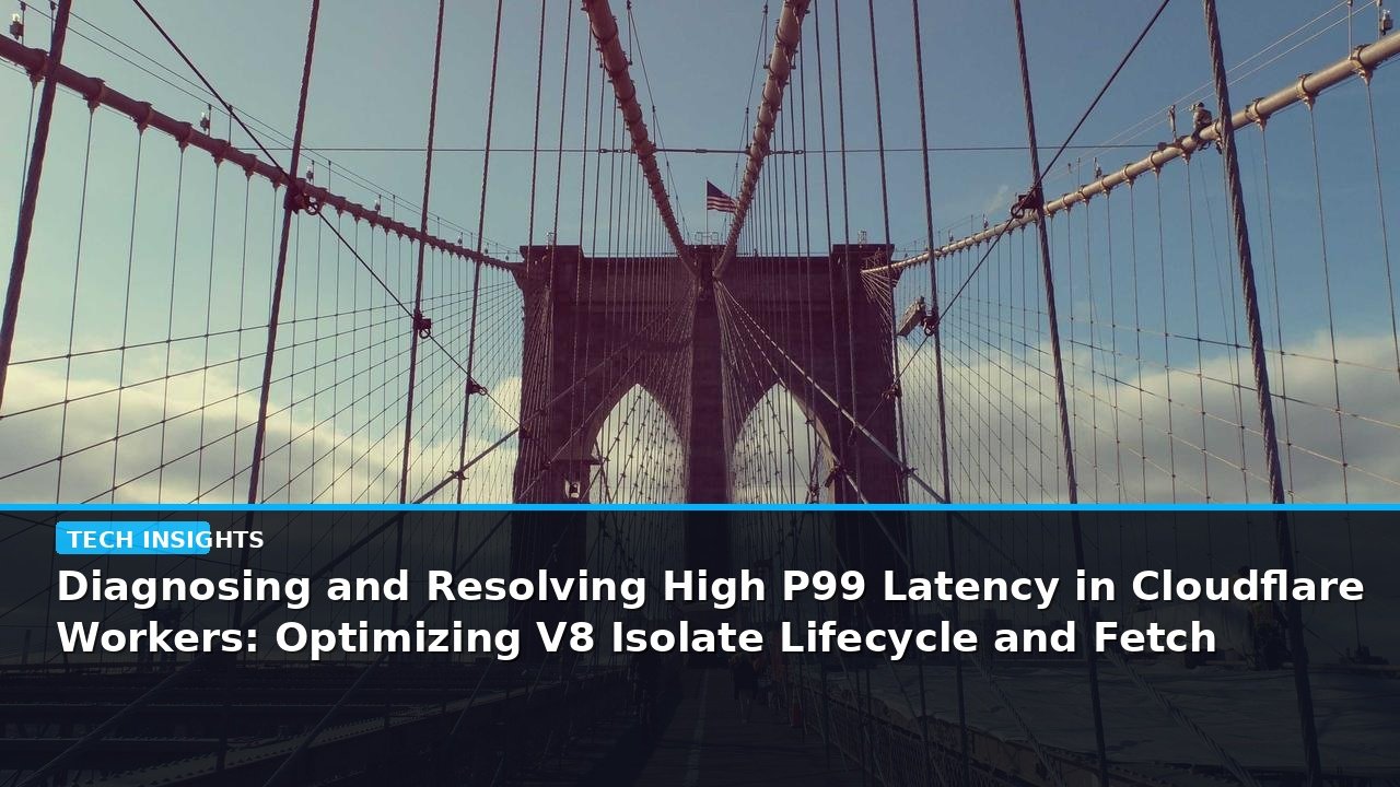 Diagnosing and Resolving High P99 Latency in Cloudflare Workers: Optimizing V8 Isolate Lifecycle and Fetch Bottlenecks - editorial cover photograph