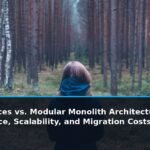 Microservices vs. Modular Monolith Architecture in 2026: Performance, Scalability, and Migration Costs - editorial cover photograph