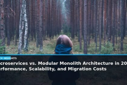 Microservices vs. Modular Monolith Architecture in 2026: Performance, Scalability, and Migration Costs - editorial cover photograph