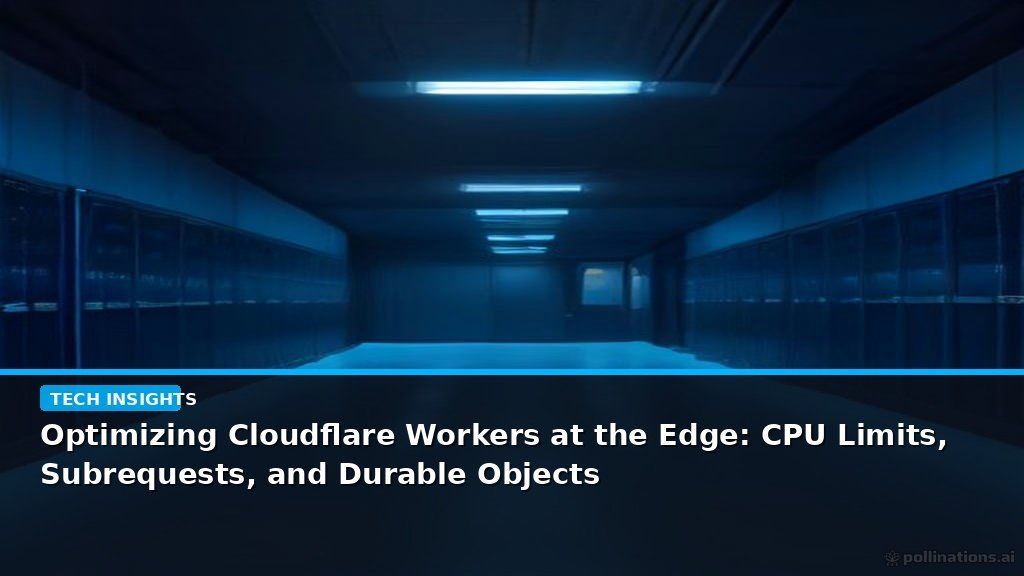 Optimizing Cloudflare Workers at the Edge: CPU Limits, Subrequests, and Durable Objects - editorial cover photograph