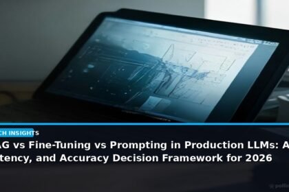 RAG vs Fine-Tuning vs Prompting in Production LLMs: A Cost, Latency, and Accuracy Decision Framework for 2026 - editorial cover photograph