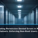 Troubleshooting Permission Denied Errors in Production Docker Containers: Enforcing Non-Root Users and Volume Mounting Conflicts - editorial cover photograph