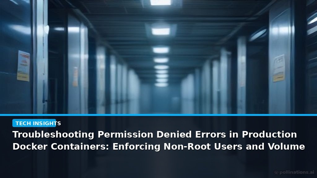 Troubleshooting Permission Denied Errors in Production Docker Containers: Enforcing Non-Root Users and Volume Mounting Conflicts - editorial cover photograph
