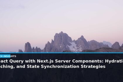 React Query with Next.js Server Components: Hydration, Caching, and State Synchronization Strategies - editorial cover photograph