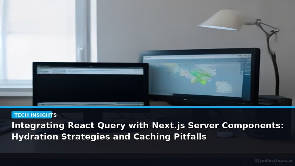 Integrating React Query with Next.js Server Components: Hydration Strategies and Caching Pitfalls - editorial cover photograph