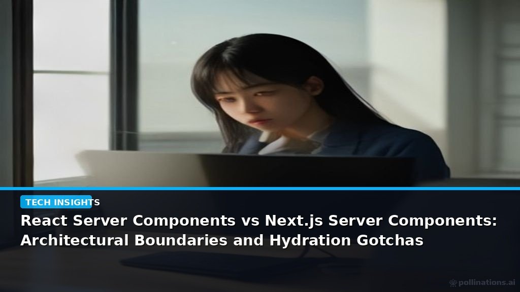 React Server Components vs Next.js Server Components: Architectural Boundaries and Hydration Gotchas - editorial cover photograph