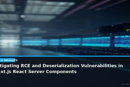 Mitigating RCE and Deserialization Vulnerabilities in Next.js React Server Components - editorial cover photograph
