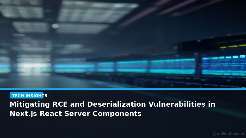 Mitigating RCE and Deserialization Vulnerabilities in Next.js React Server Components - editorial cover photograph